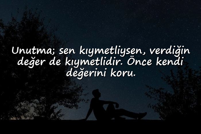 resimli değer vermek ile ilgili sözler - 1