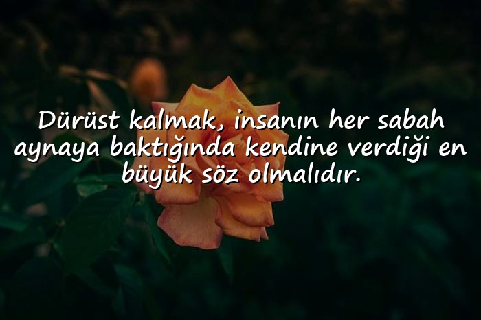 resimli dürüstlük ile ilgili sözler - 6