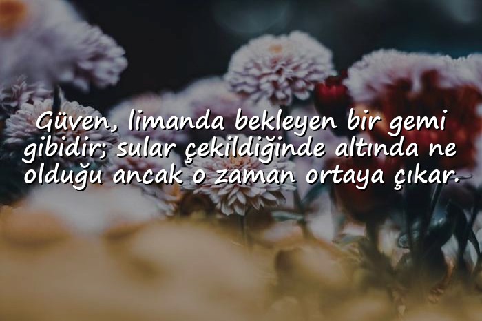 resimli güven ile ilgili sözler - 1