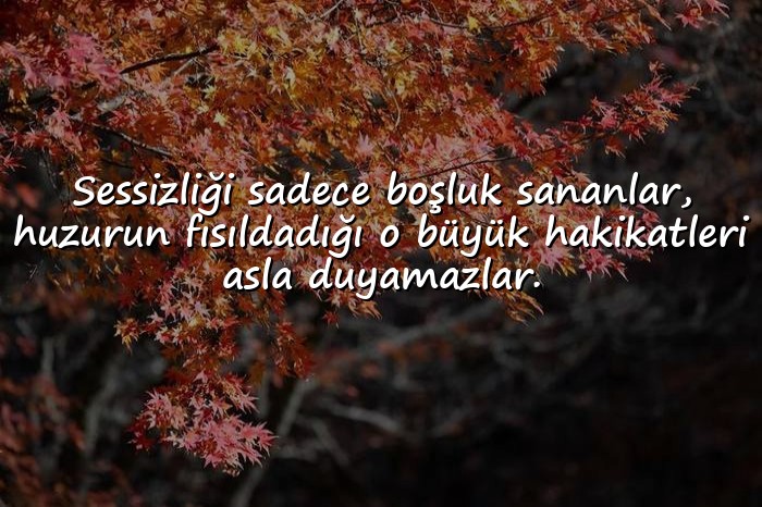 resimli huzur ile ilgili sözler - 1