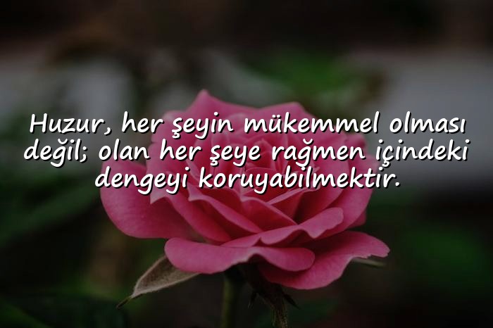 resimli huzur ile ilgili sözler - 21