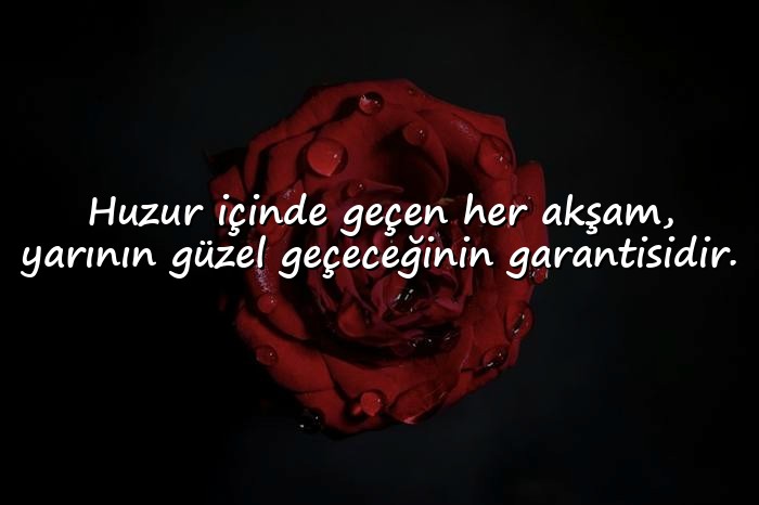 resimli İyi Akşamlar Sözleri - 6