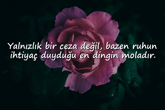resimli yalnızlık ile ilgili sözler - 1