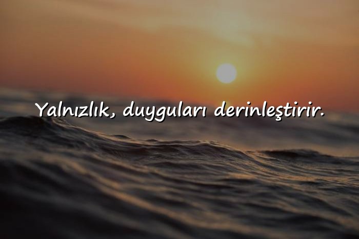 resimli yalnızlıkla ilgili sözler - 1